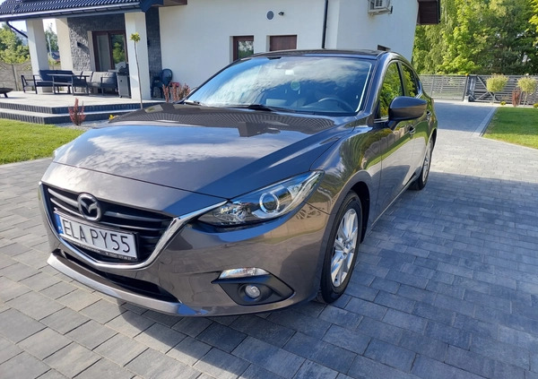 Mazda 3 cena 53000 przebieg: 142000, rok produkcji 2016 z Łask małe 596